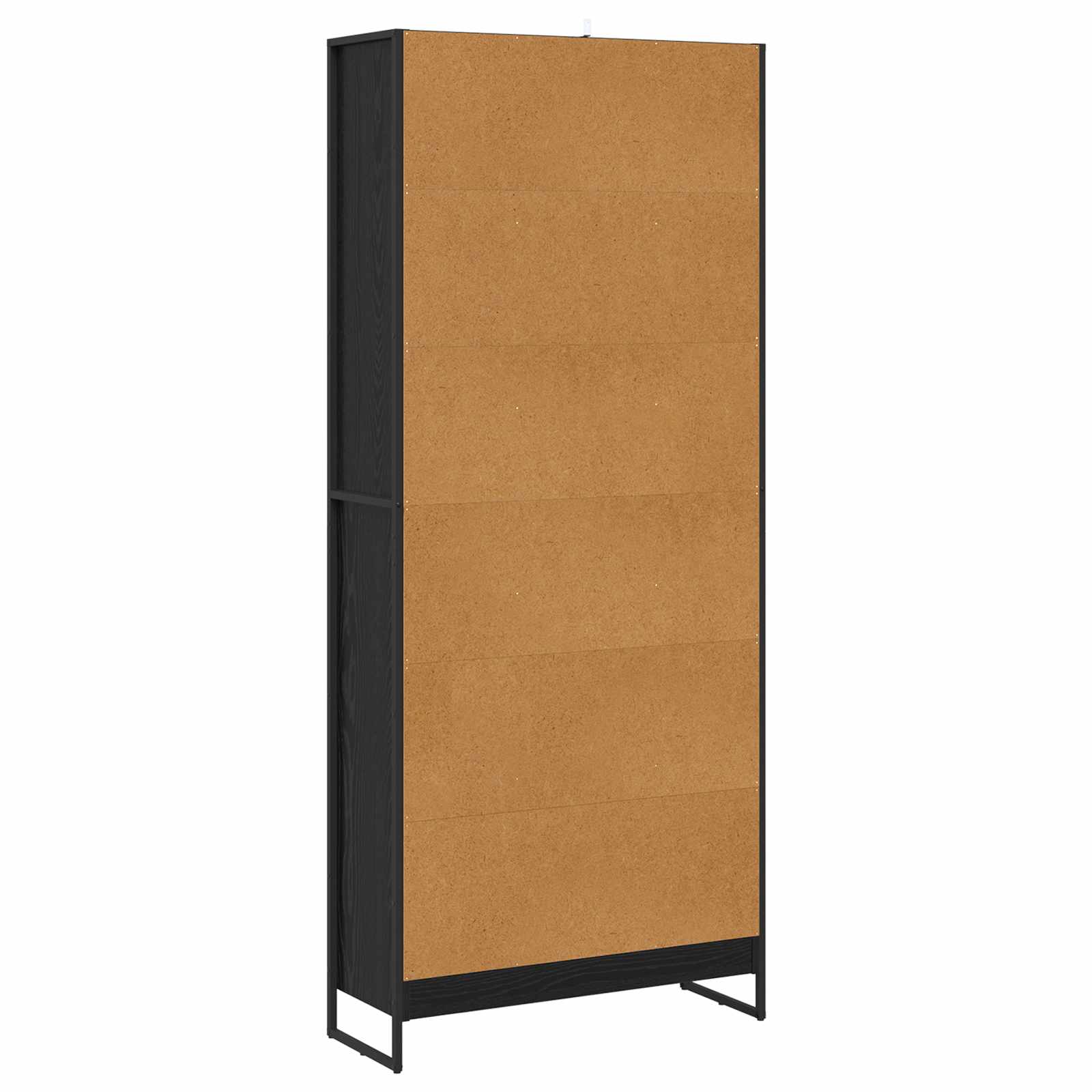 Bücherregal 2 pcs Schwarz Eichen-Optik 60 x 30 x 189,5 cm