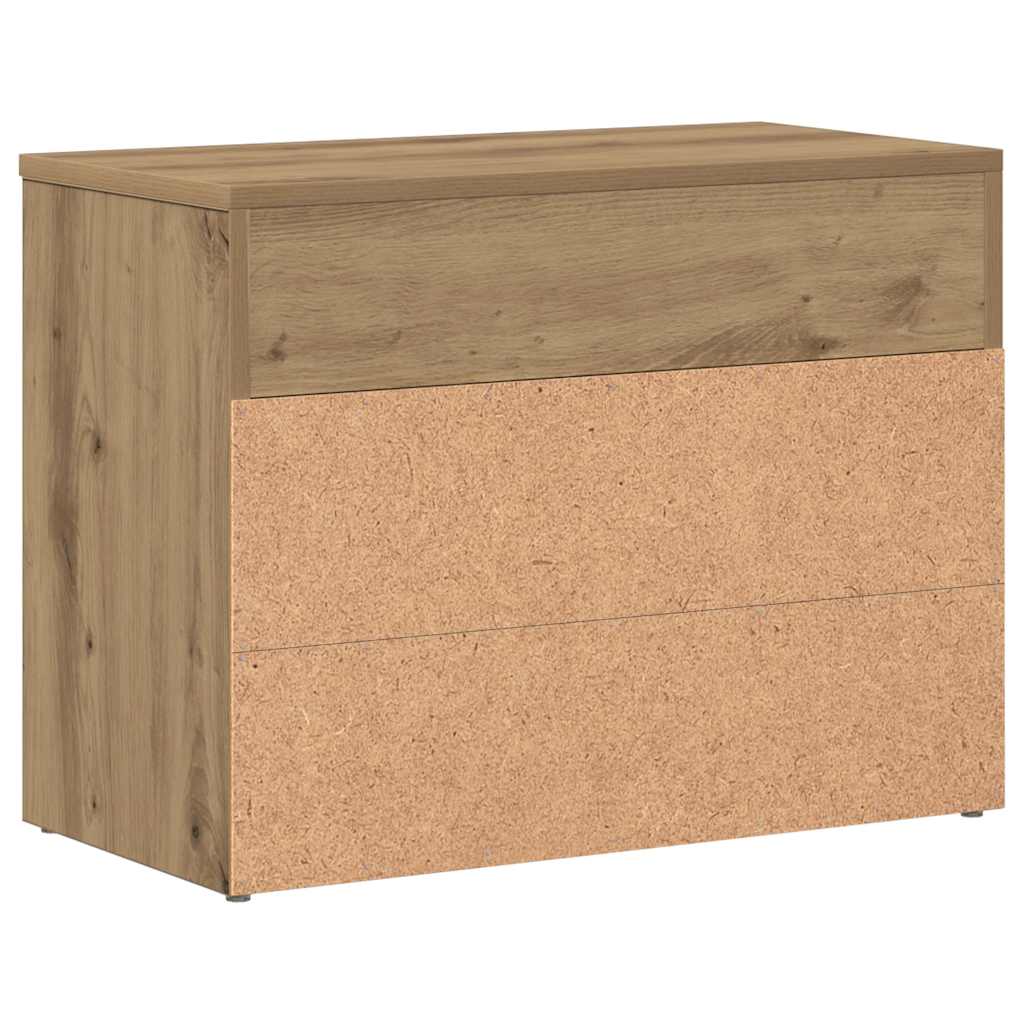 Schuhbank Weiß 60x30x45 cm Holzwerkstoff