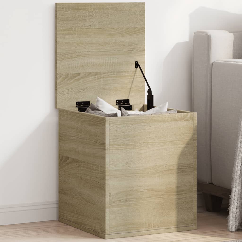 Aufbewahrungstruhe Weiß 84x42x46 cm Holzwerkstoff