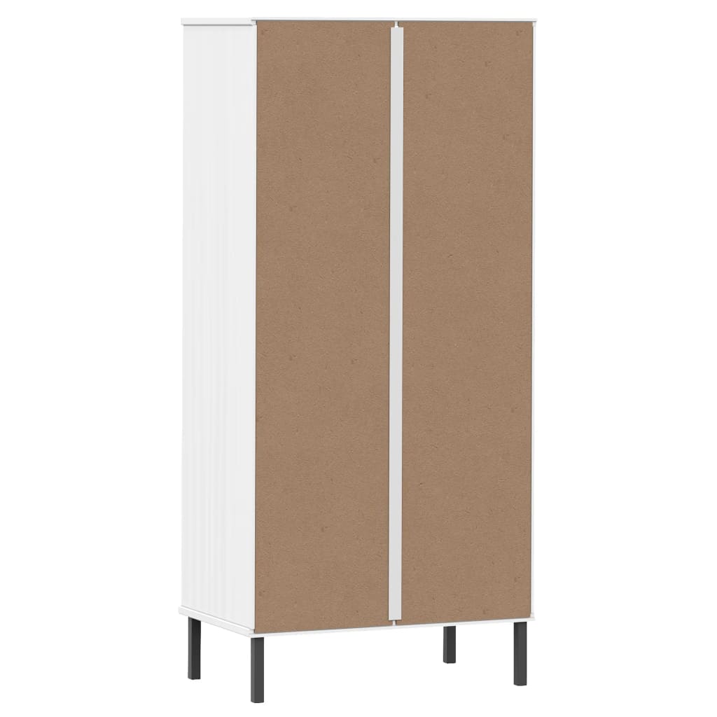 Bücherregal OSLO 2 Schubladen Braun 60x35x128,5 cm Massivholz