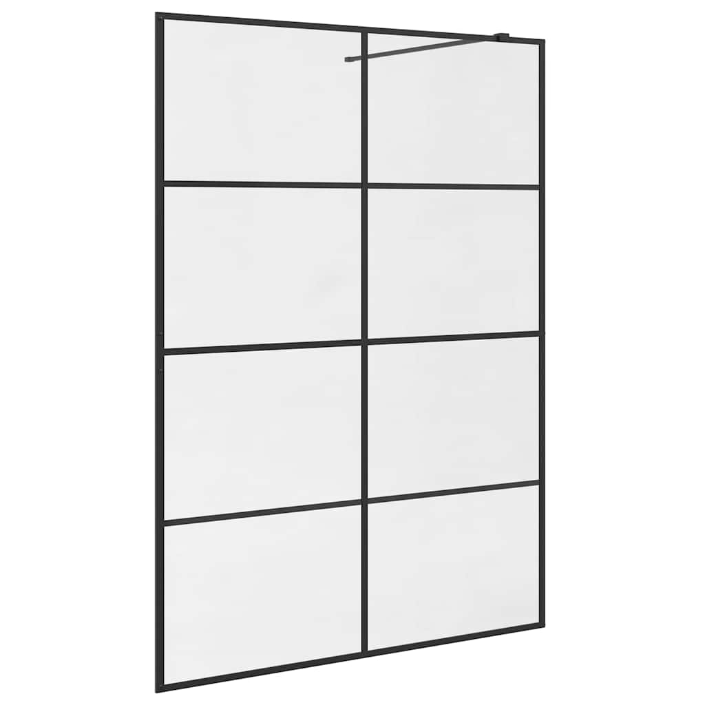 Duschwand für Begehbare Dusche mit Klarem ESG Glas 80x195 cm