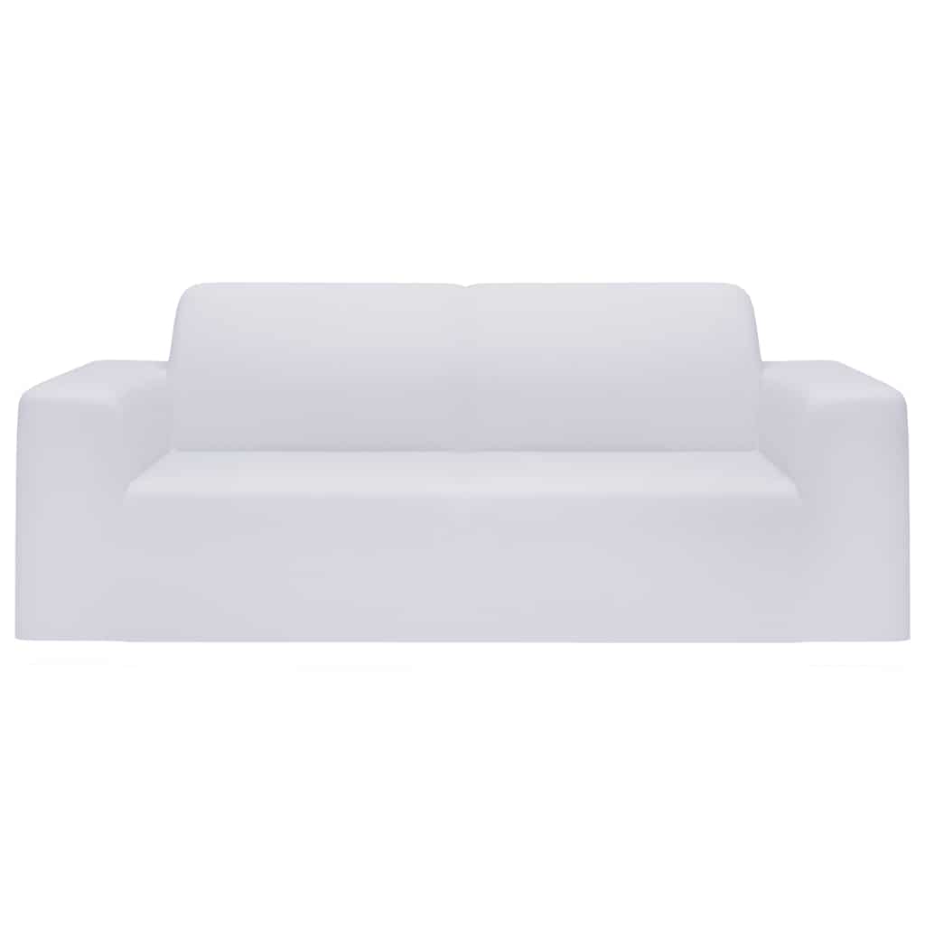 Stretch-Sofahusse Schwarz Polyester-Jersey