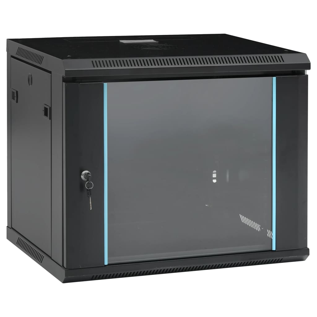 Netzwerkschrank mit Speicher Grau 60 x 45 x 28 cm Stahl
