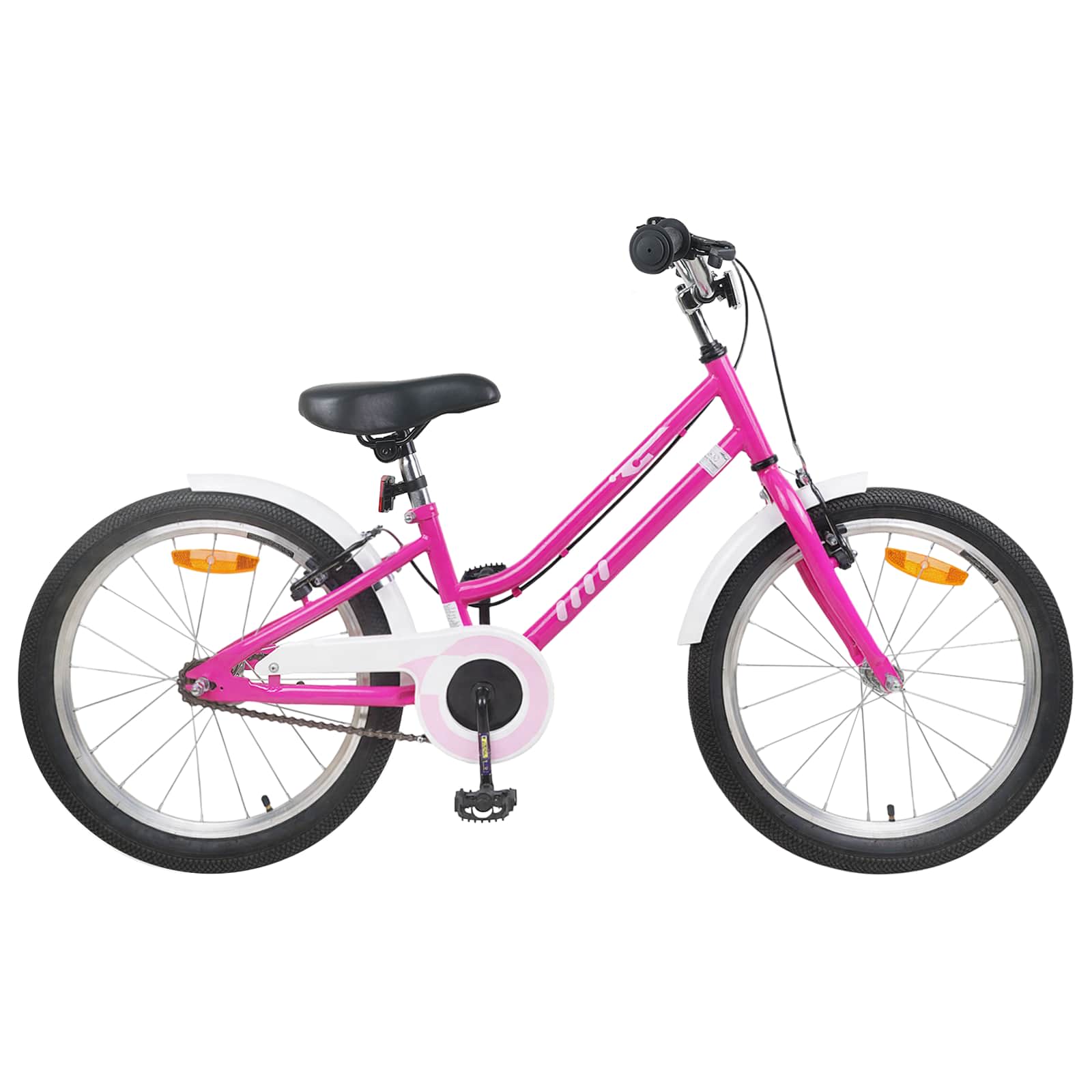 Kinderfahrrad 12 Zoll für 2-4 Jahre alt Pink Weiß