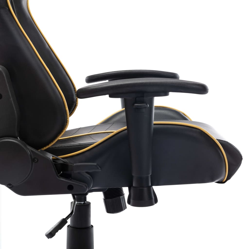 Gaming-Stuhl Schwarz und Blau Kunstleder