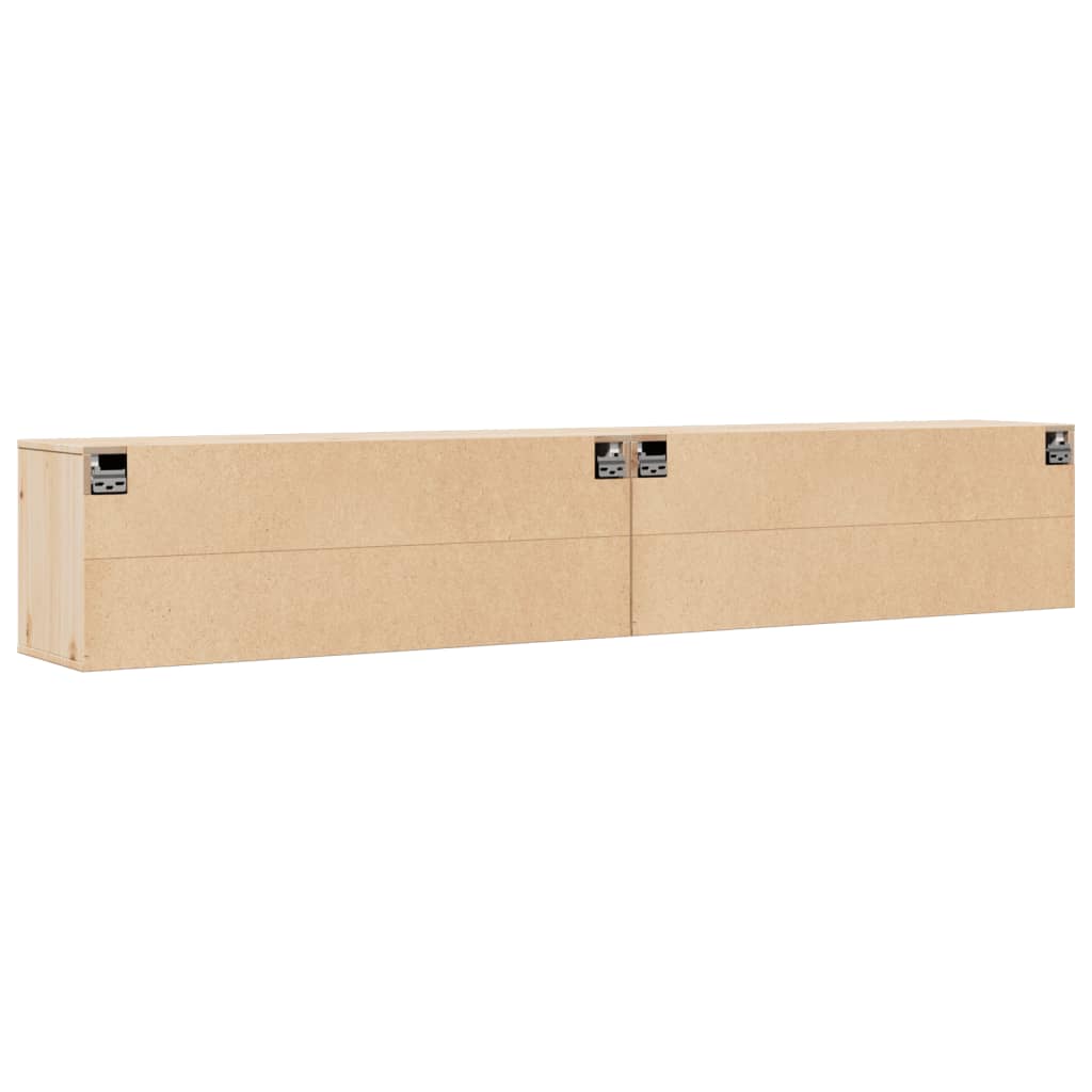 Wandschrank 100x30x35 cm Massivholz Kiefer