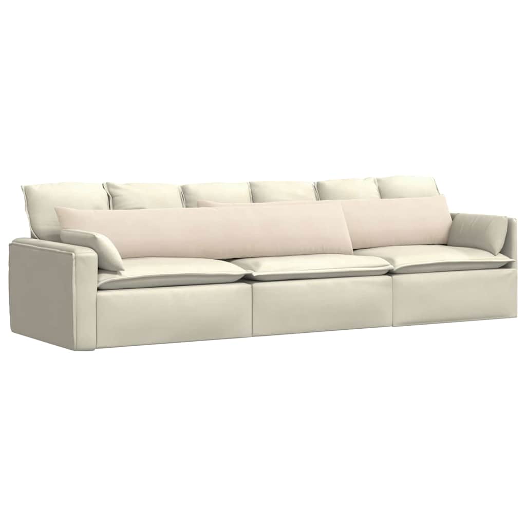 Sofakissen 2 Stück Taupe 50 x 30 cm Stoff