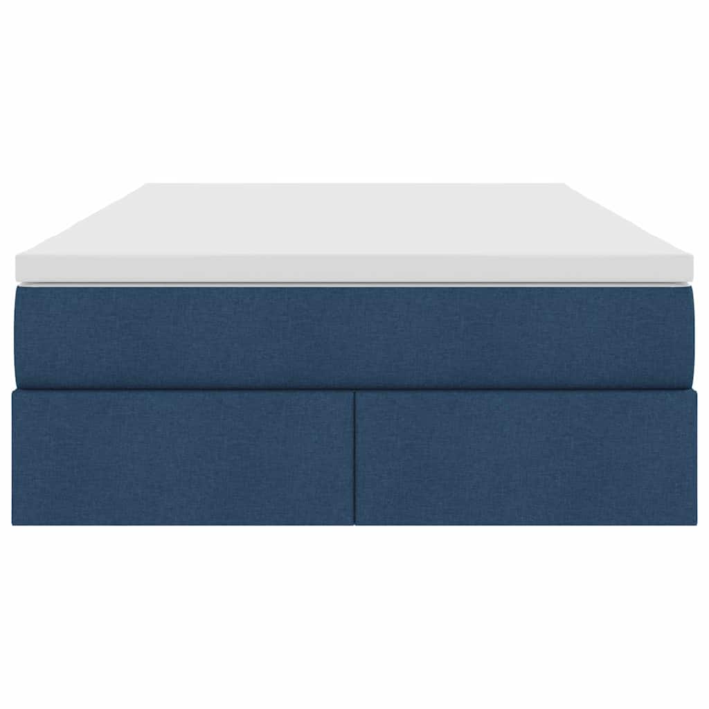 Aufbewahrungsbett mit Matratze Hellgrau 90 x 190 cm Polyester