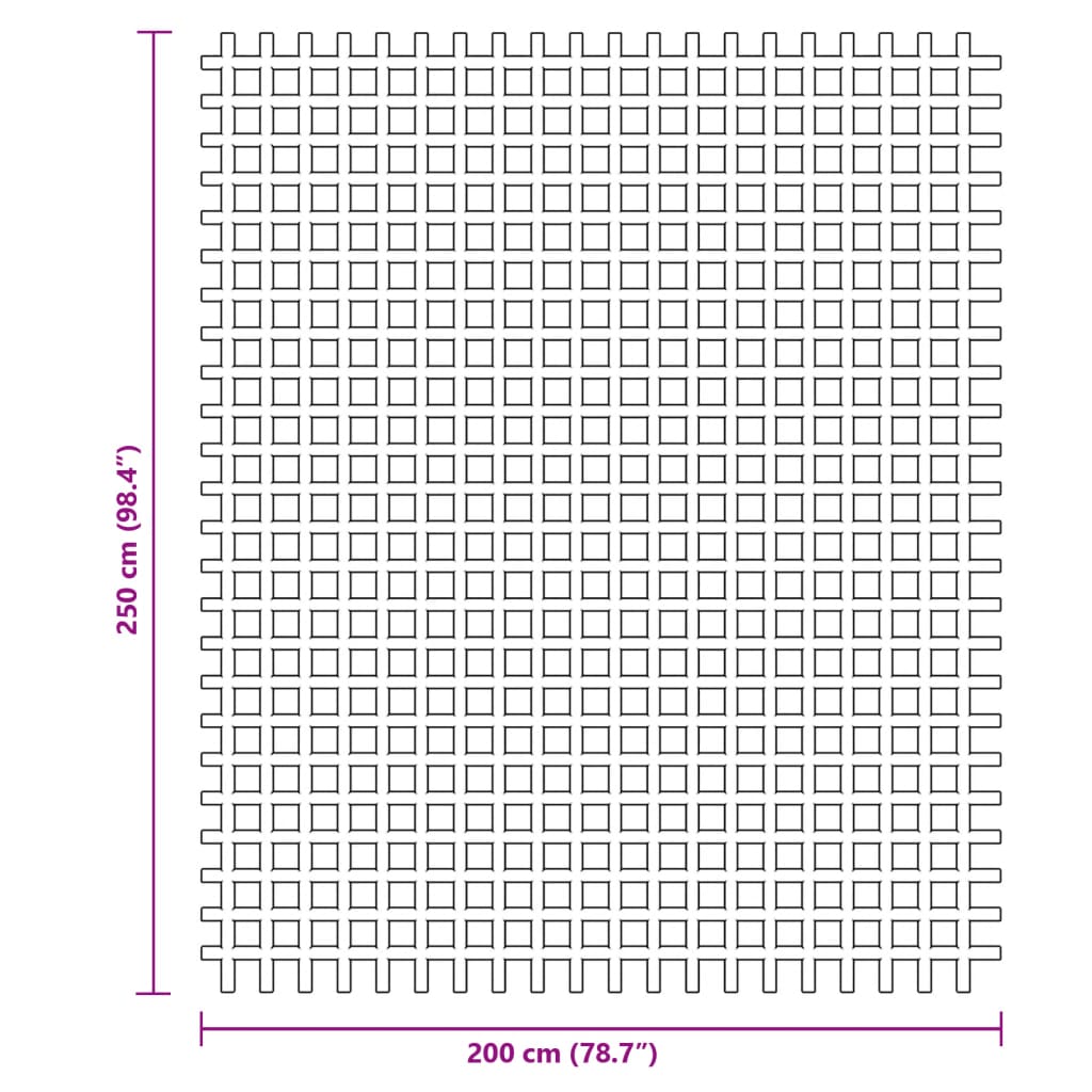Zeltteppich Anthrazit 4x2 m