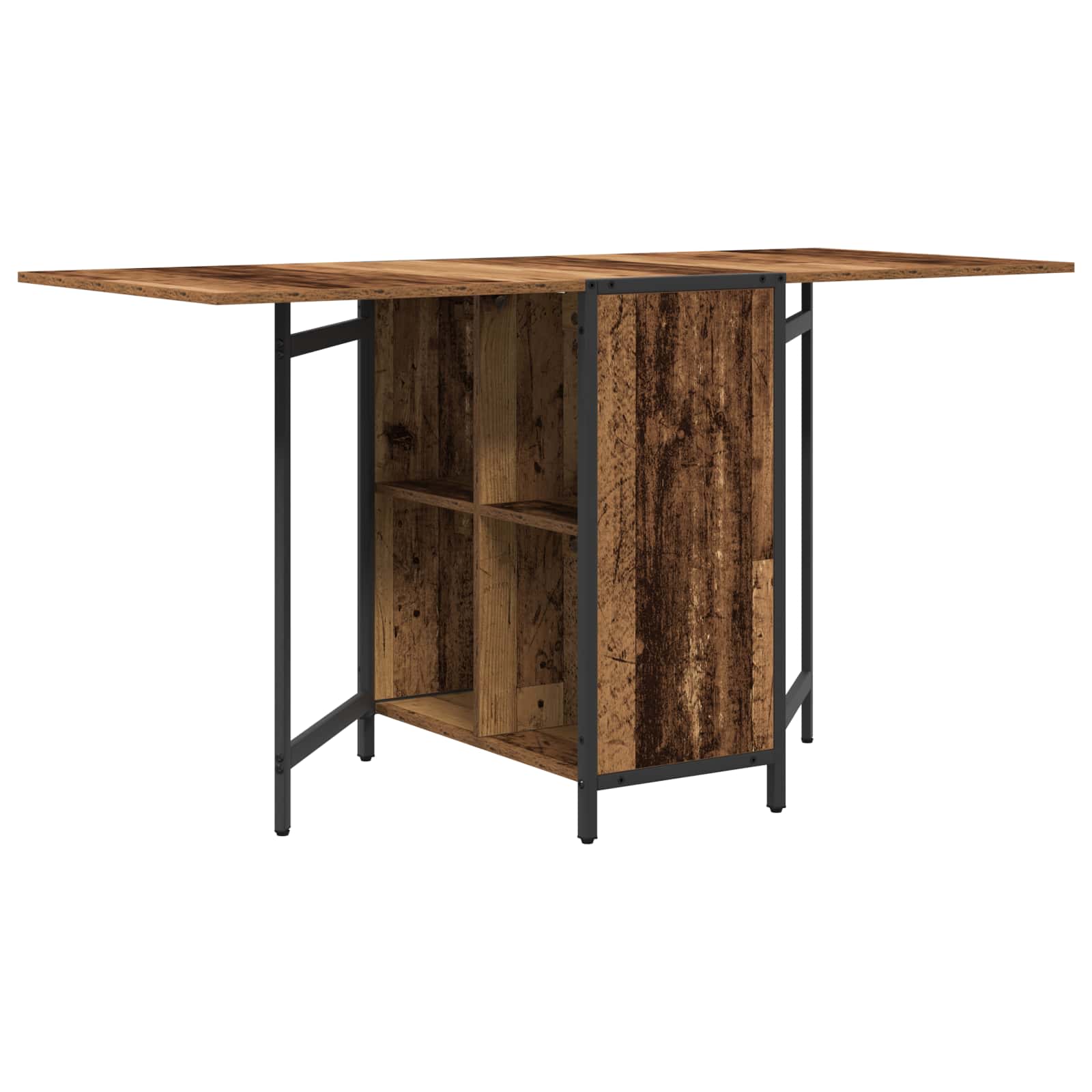 Esstisch 144 x 60 x 75 cm Holzwerkstoff Schwarze Eiche