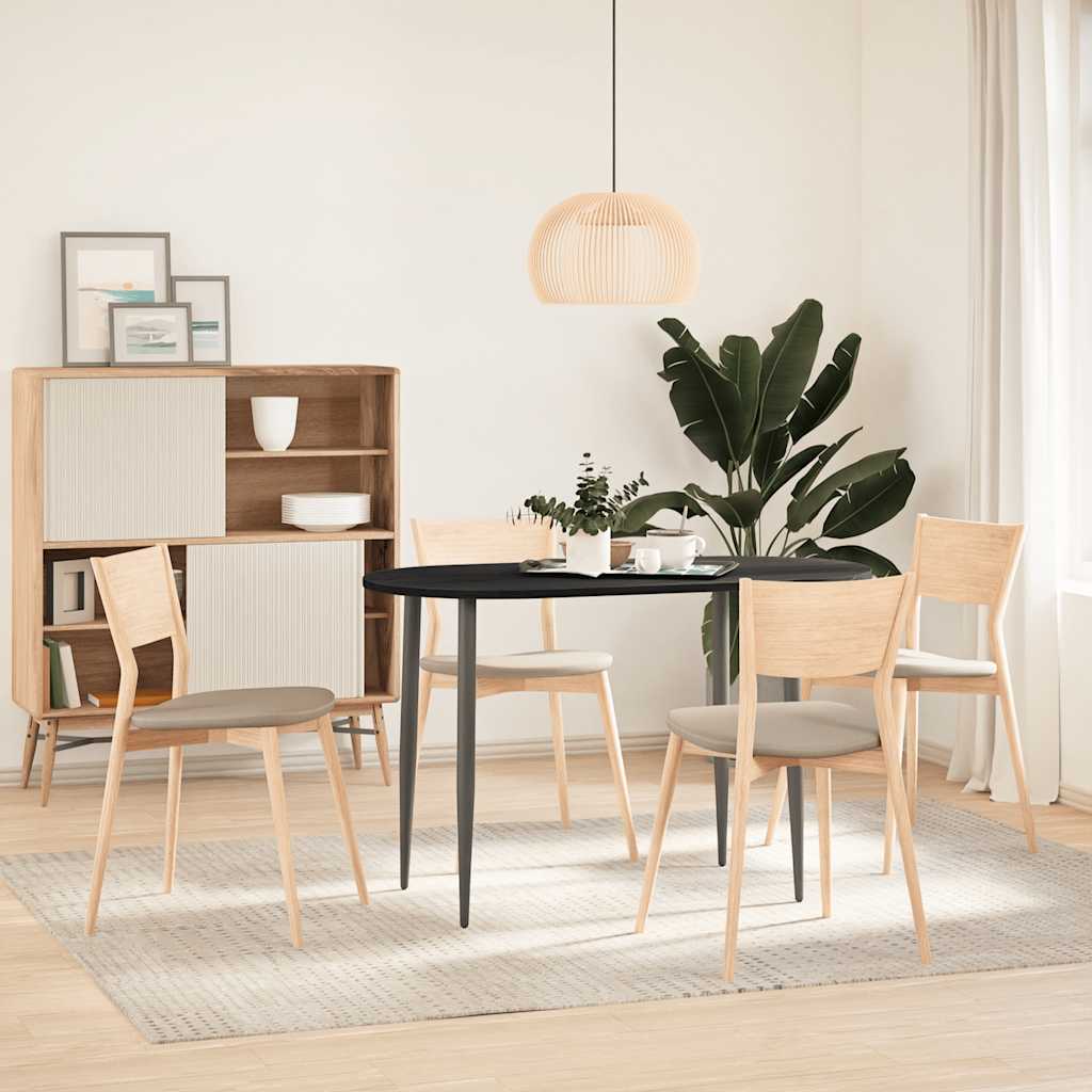 Tischplatte 80x40x2 cm Massivholz Eiche Oval