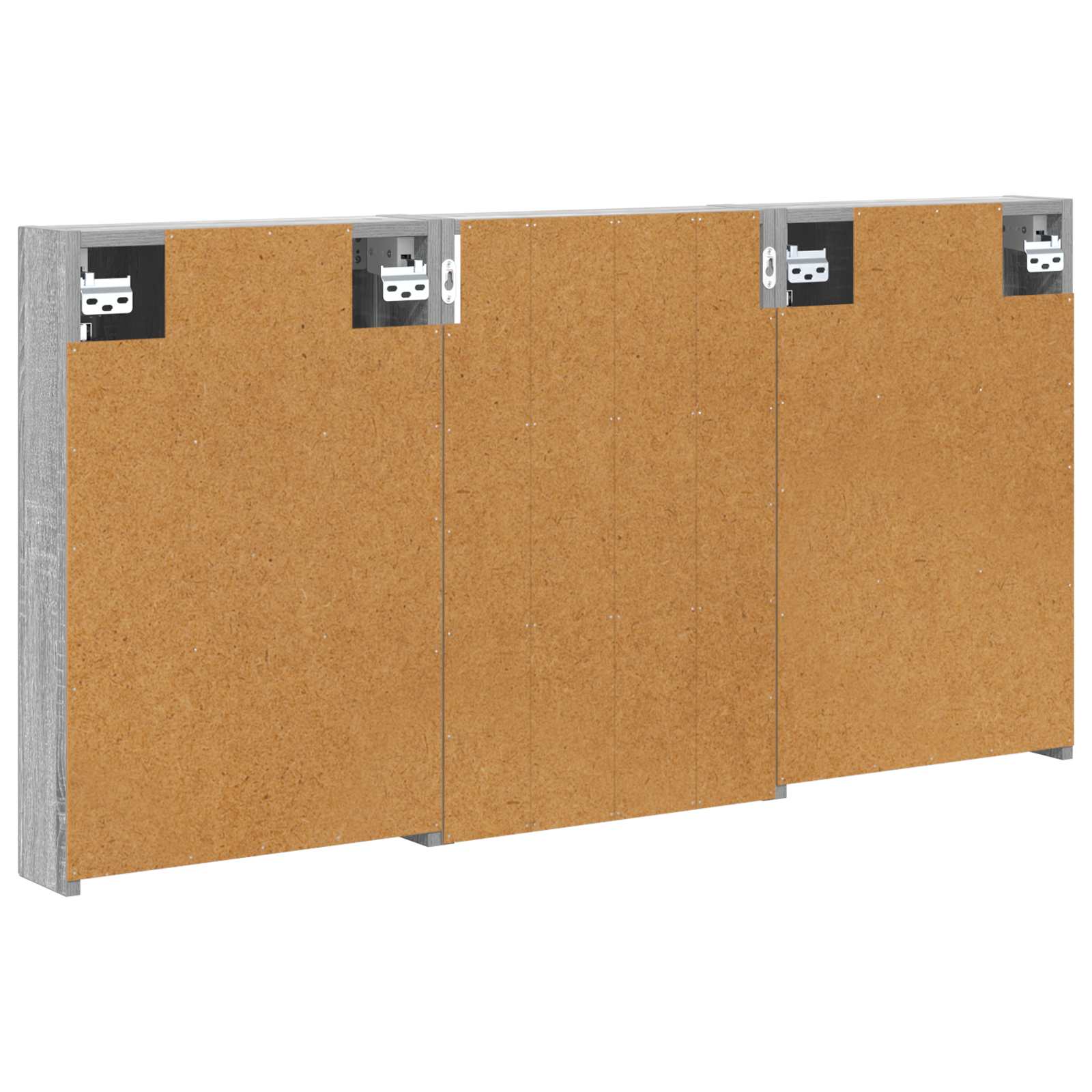 Badezimmerschrank-Set 3 pcs 80 x 10,5 x 50 cm Holzwerkstoff