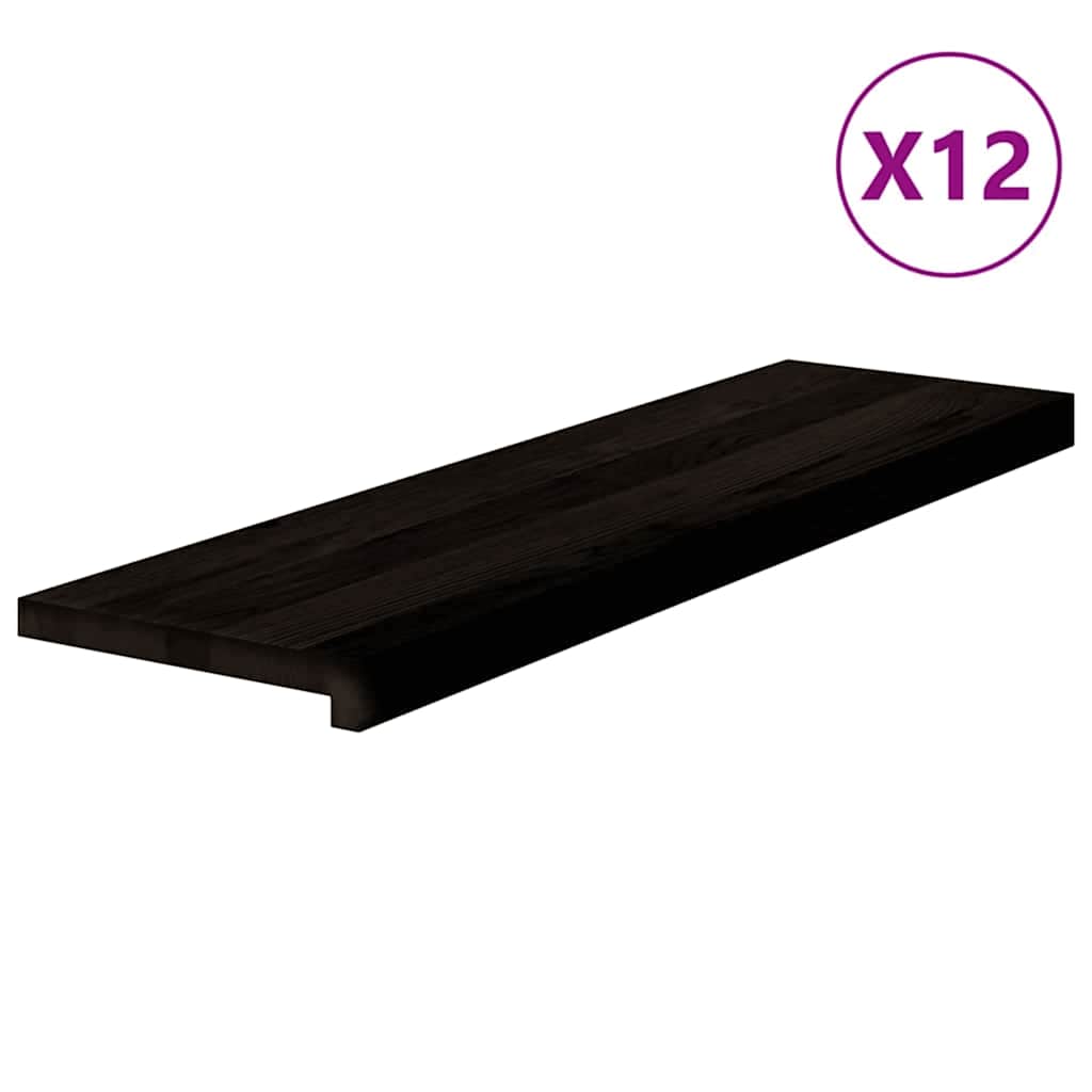 Treppenstufen 4 Stk. Unbehandelt 70x25x2 cm Massivholz Eiche