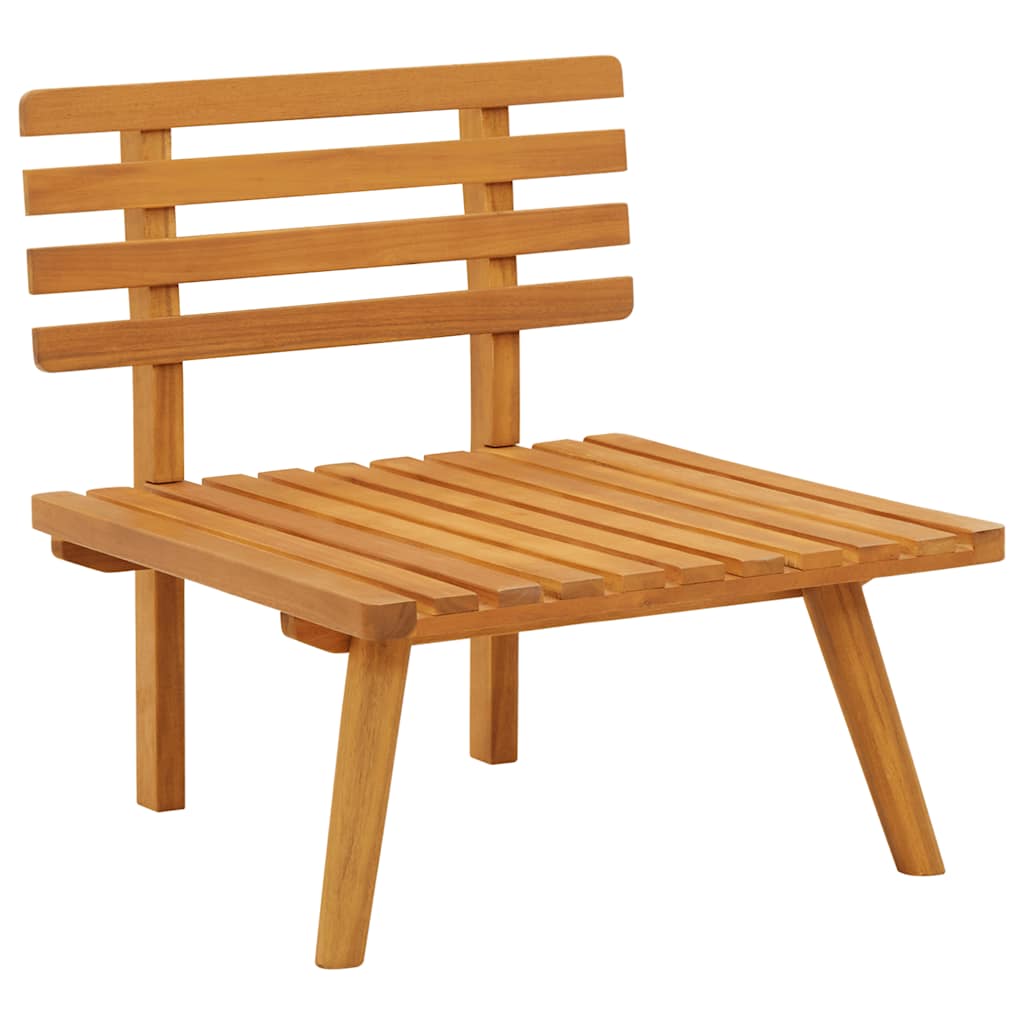 2-Sitzer-Gartensofa mit Kissen Massivholz Akazie