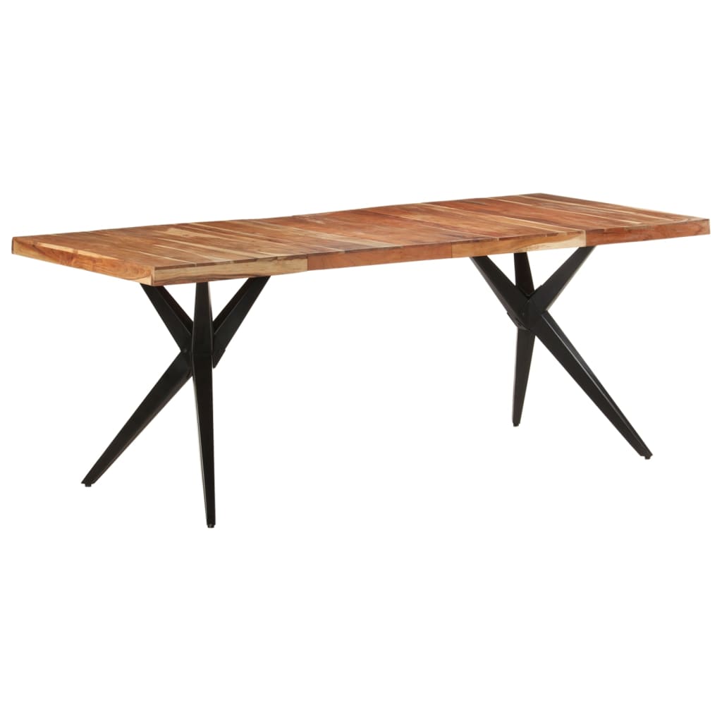 Esstisch 160x80x76 cm Massivholz Akazie