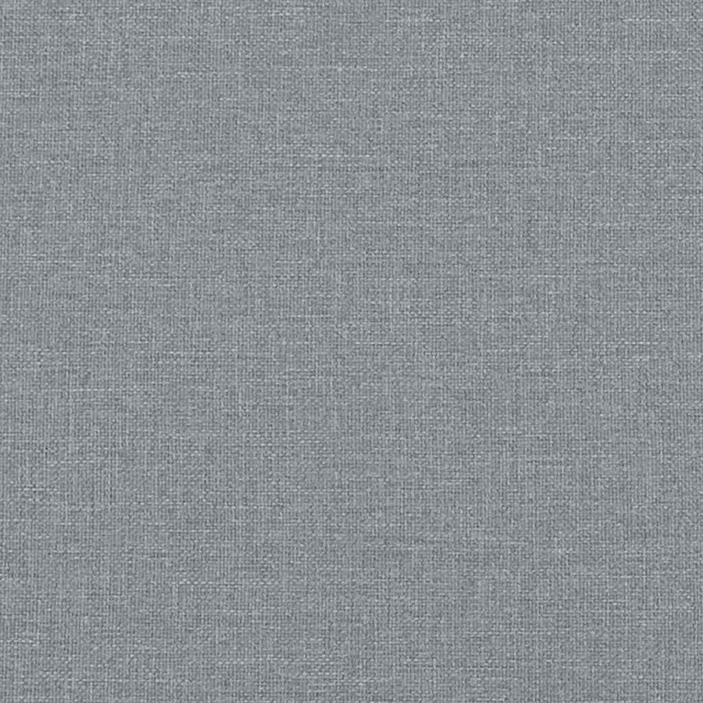 Bettgestell "Dover" Hellgrau 100x190 cm Stoff