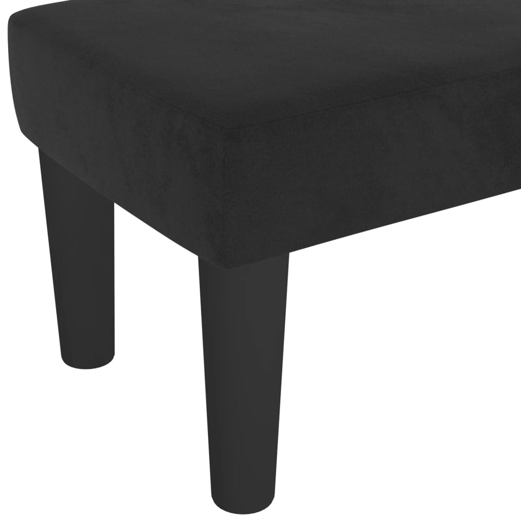Sitzbank Hellgrau 70x30x30 cm Samt