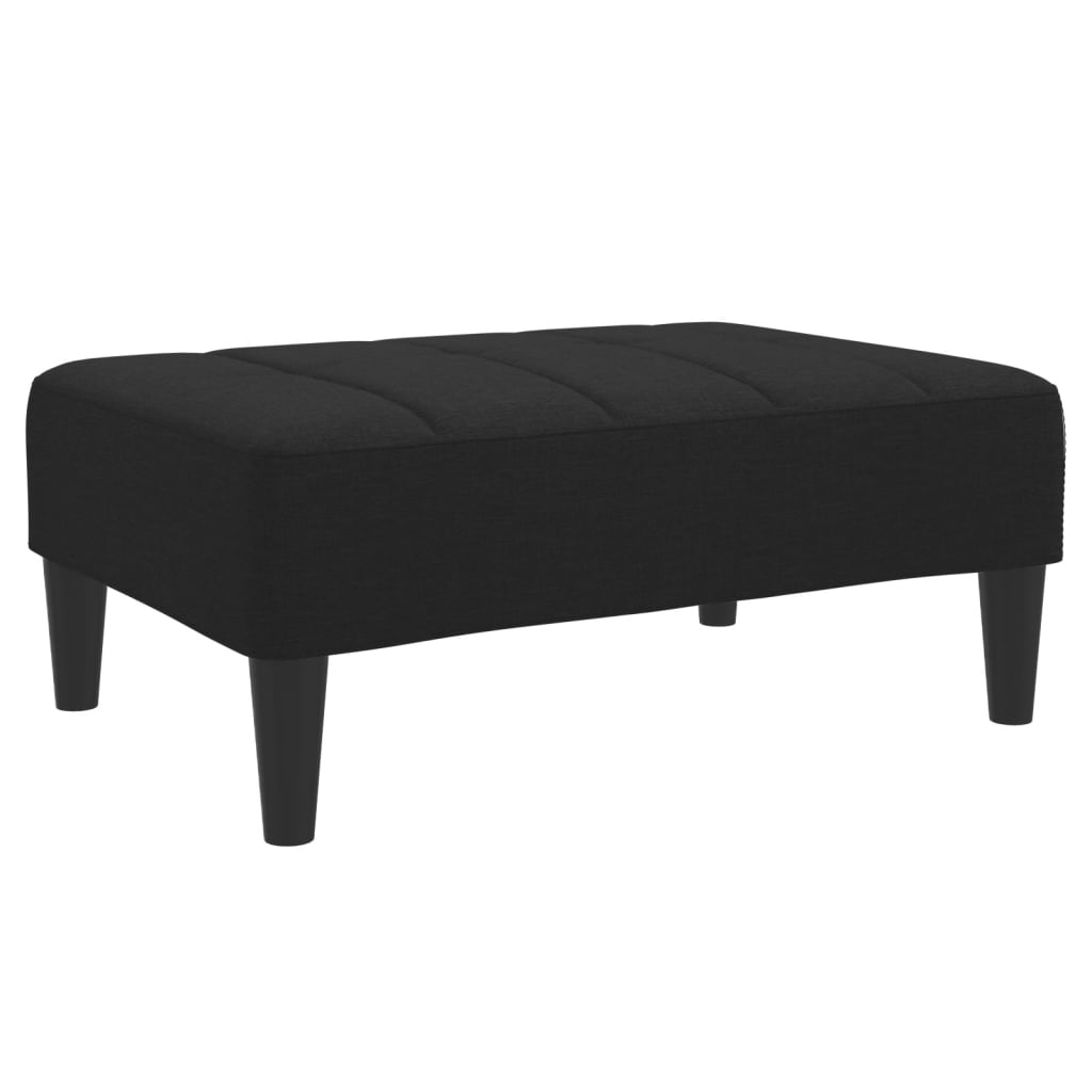 Fußhocker Hellgrau 77x55x31 cm Stoff