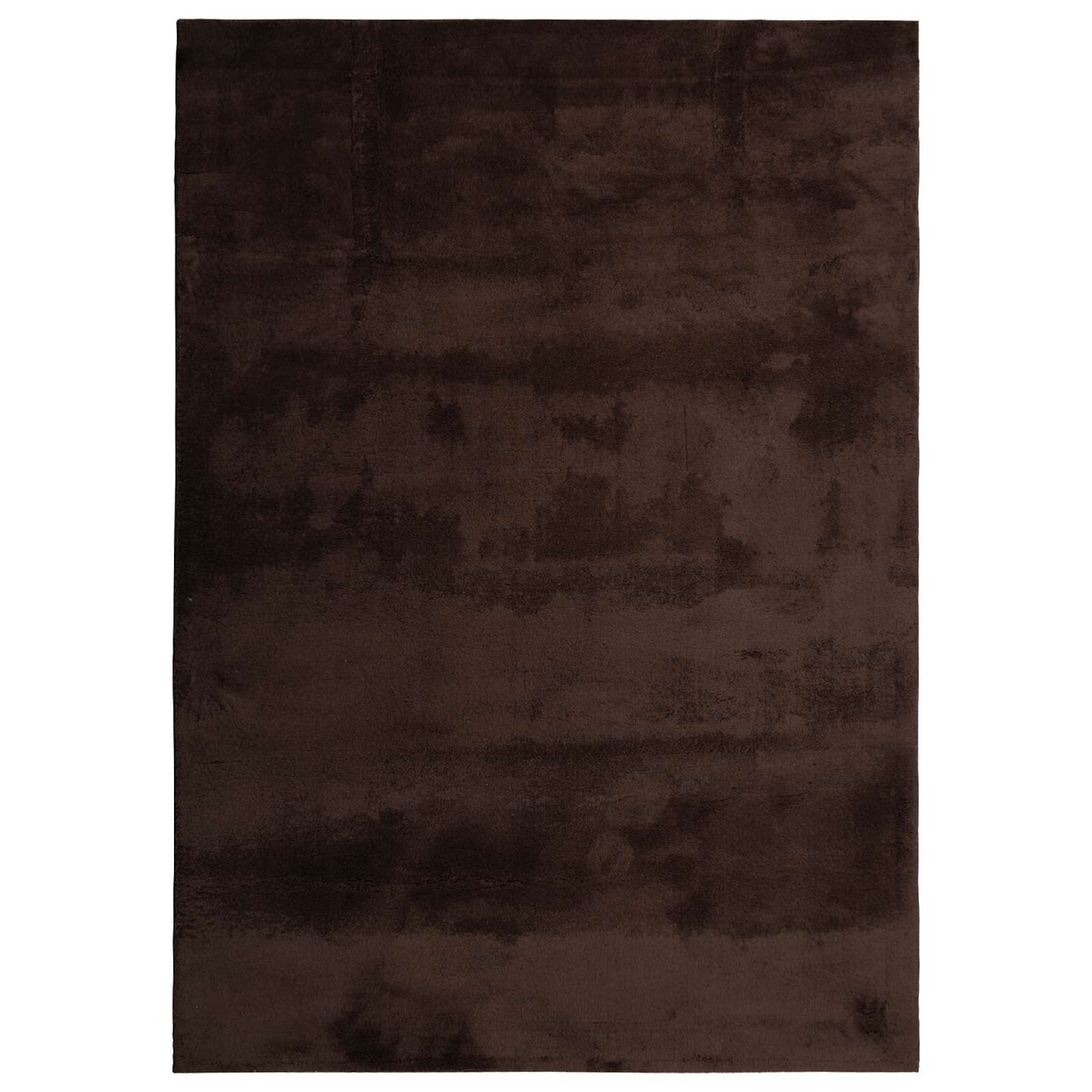 Teppich HUARTE Kurzflor Weich und Waschbar Anthrazit 60x110 cm