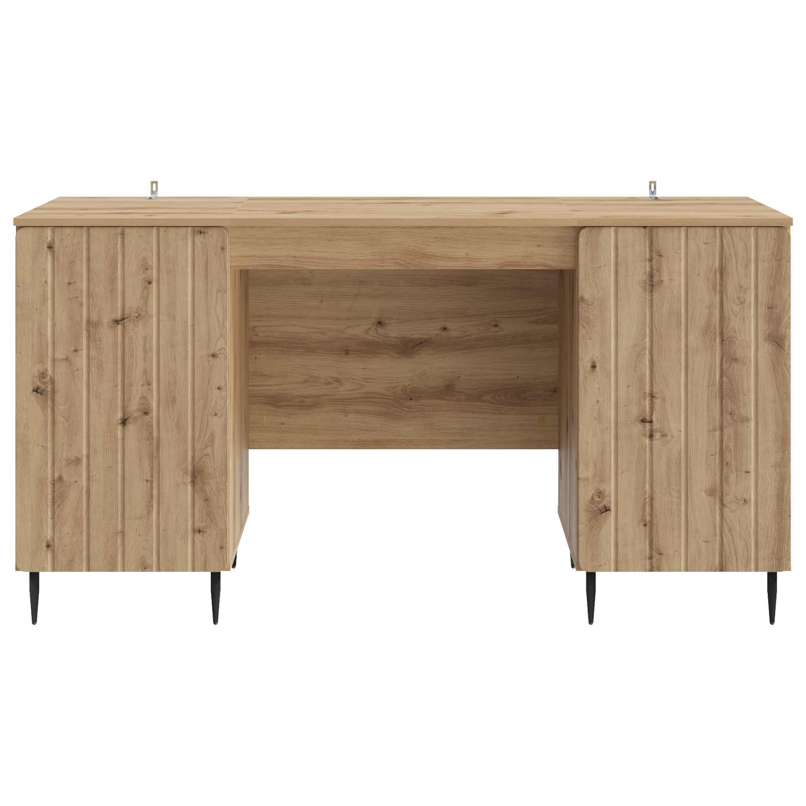 Schreibtisch mit Regal Schwarz 142,5 x 50 x 75 cm Holzwerkstoff
