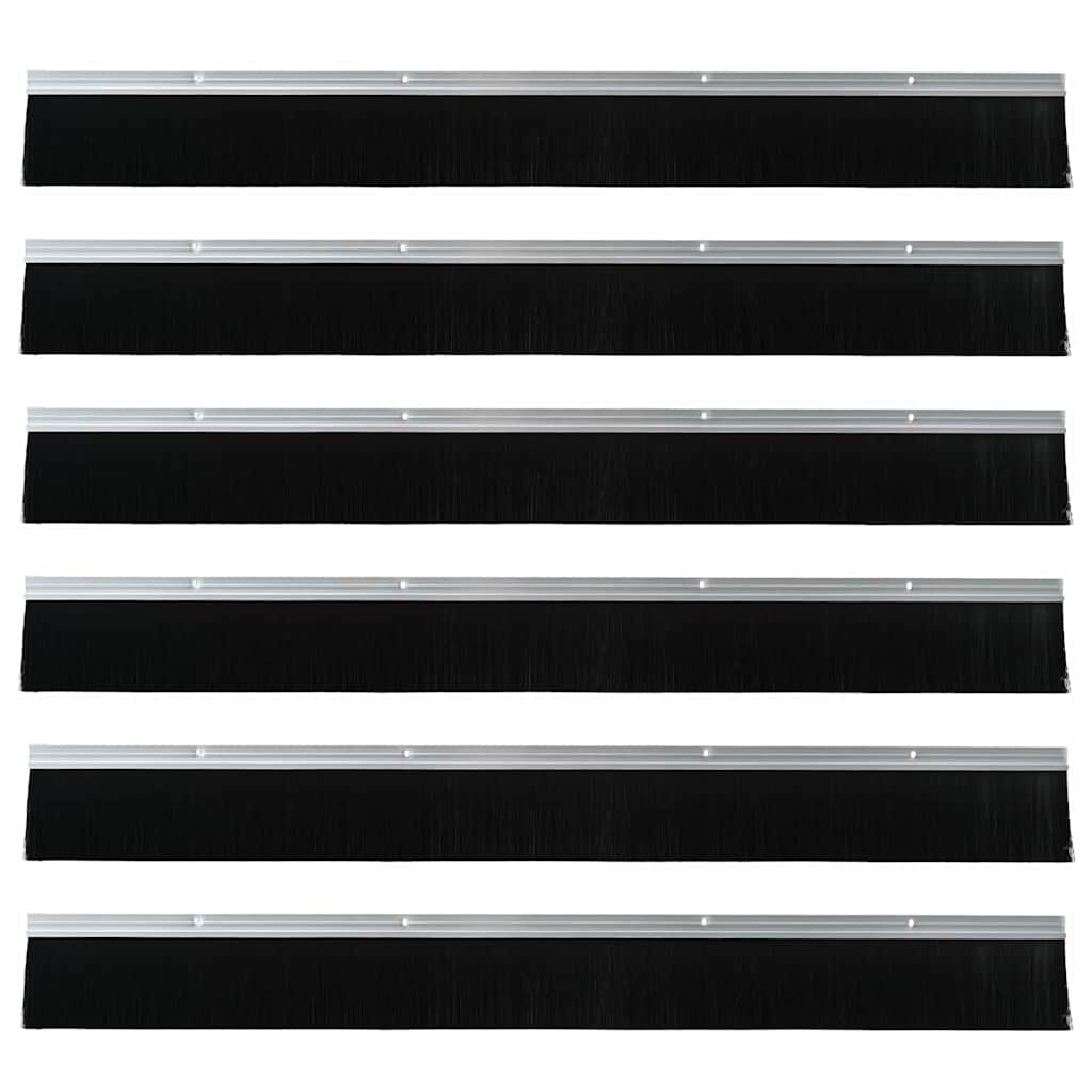 Aufsteck Türbürstendichtungen 2 pcs Braun 100 cm