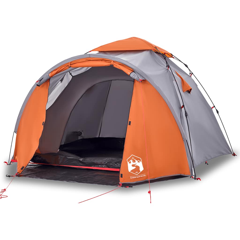 Kuppel-Campingzelt 3 Personen Grün Quick Release