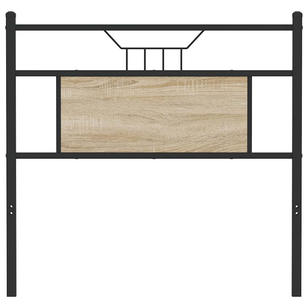 Ersatz-Kopfteil Räuchereiche 75 cm Holzwerkstoff und Stahl