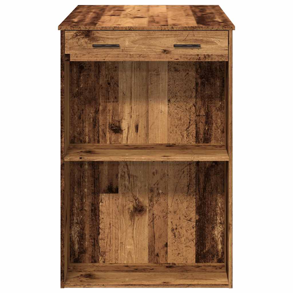Bartisch Weiß 102x70x103,5 cm Holzwerkstoff