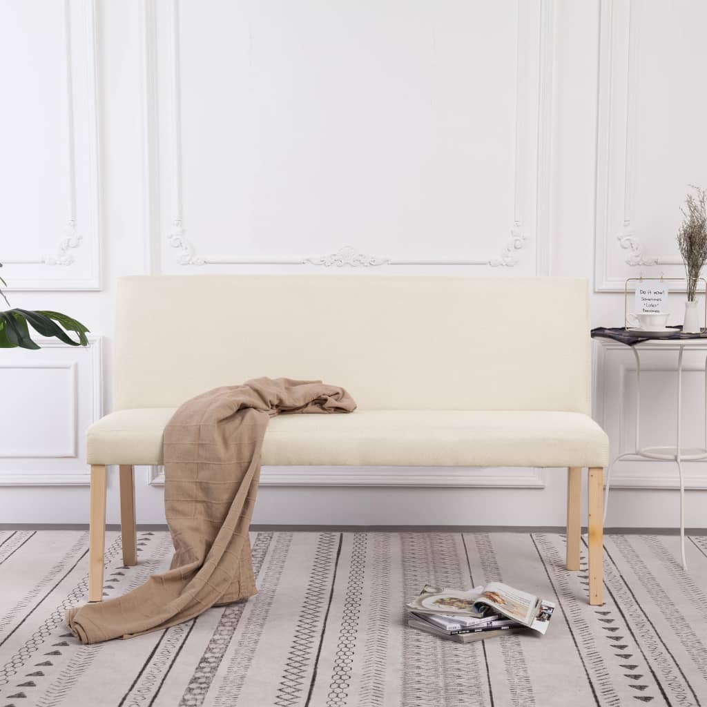 Sitzbank 139,5 cm Dunkelgrau Polyester