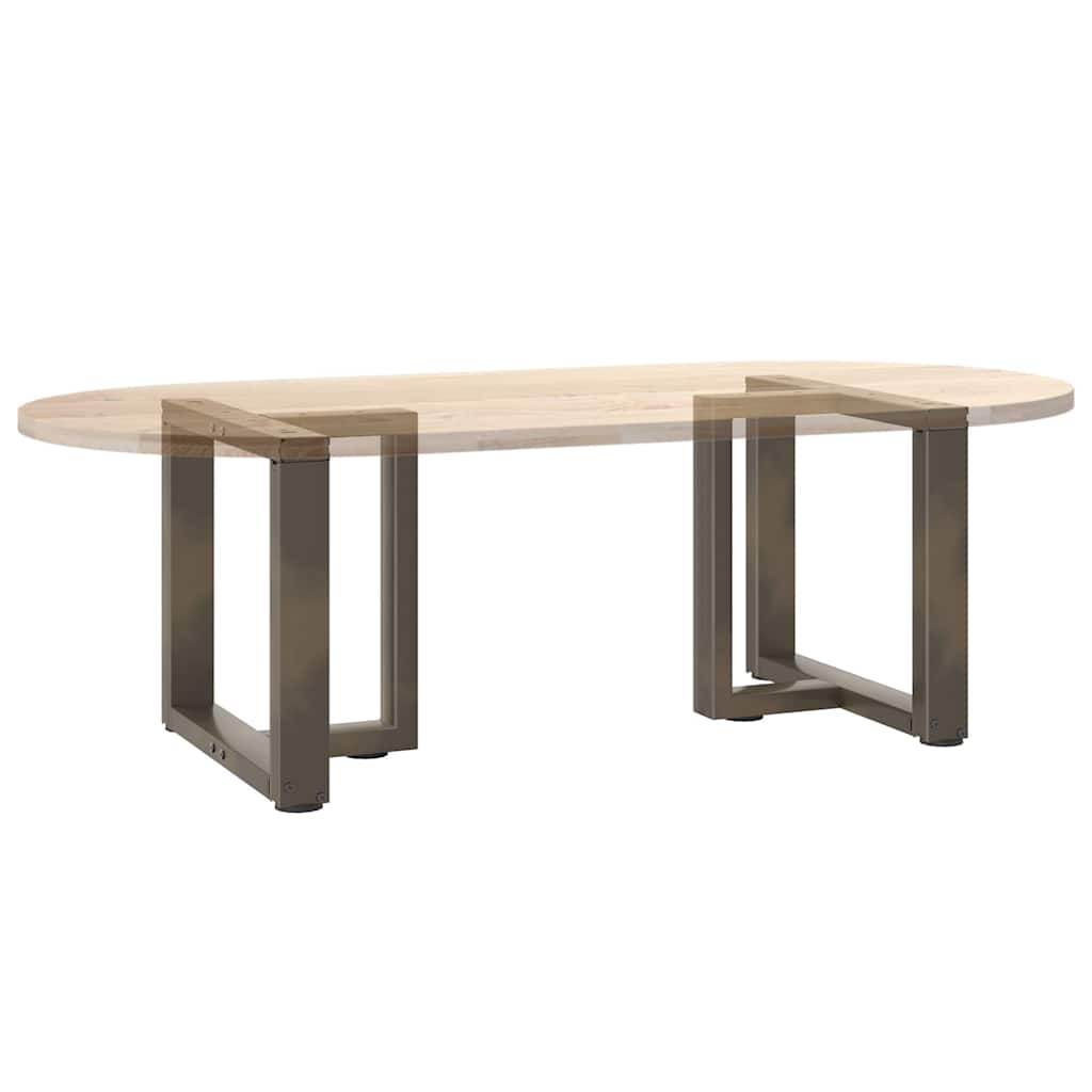 Couchtischbeine T-Form 2 Stk. Schwarz 30x25x(30-31) cm Stahl