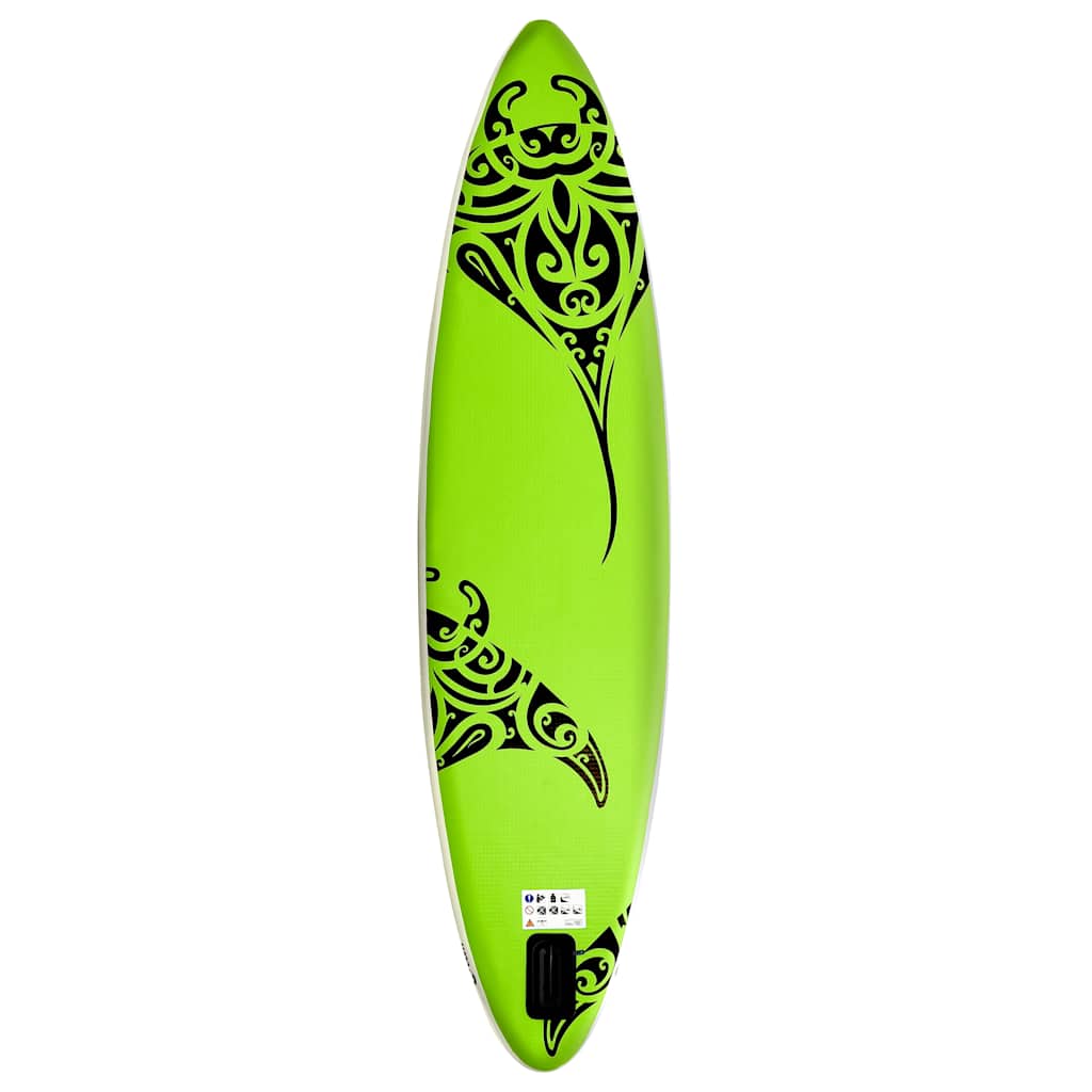 Aufblasbares Stand Up Paddle Board Set 305x76x15 cm Blau
