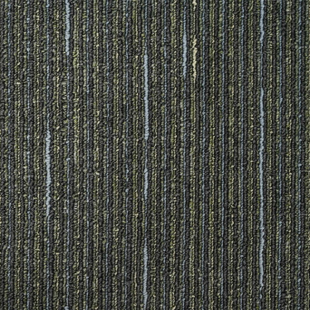 Teppichfliese Hellgrau mit Streifen 50 x 50 cm 4 pcs