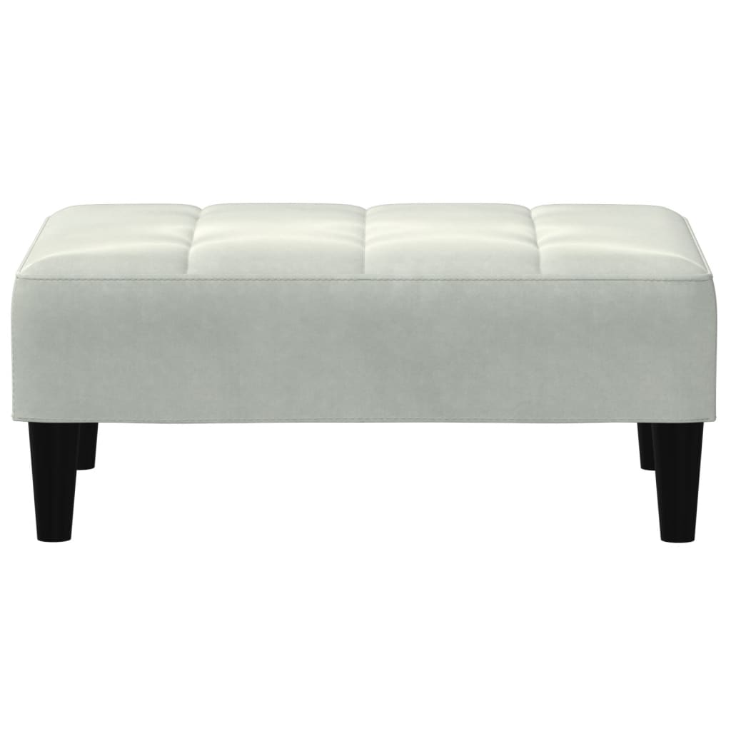 Fußhocker Blau 77x55x31 cm Samt