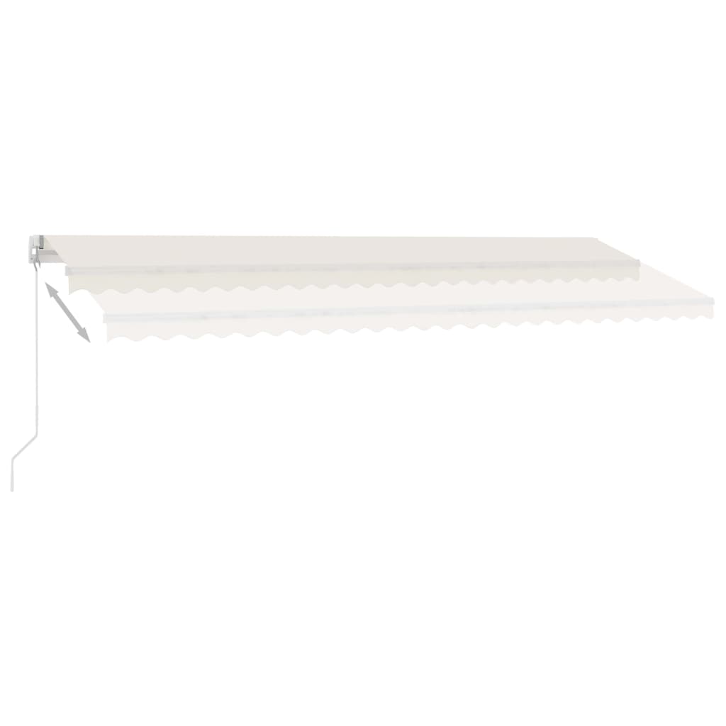 Standmarkise Manuell Einziehbar 300x250 cm Creme
