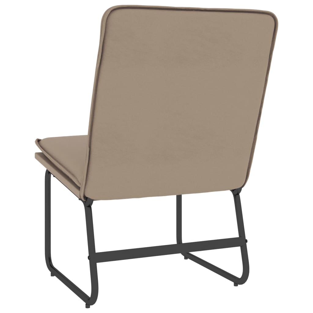 Loungesessel Creme 54x75x76 cm Kunstleder