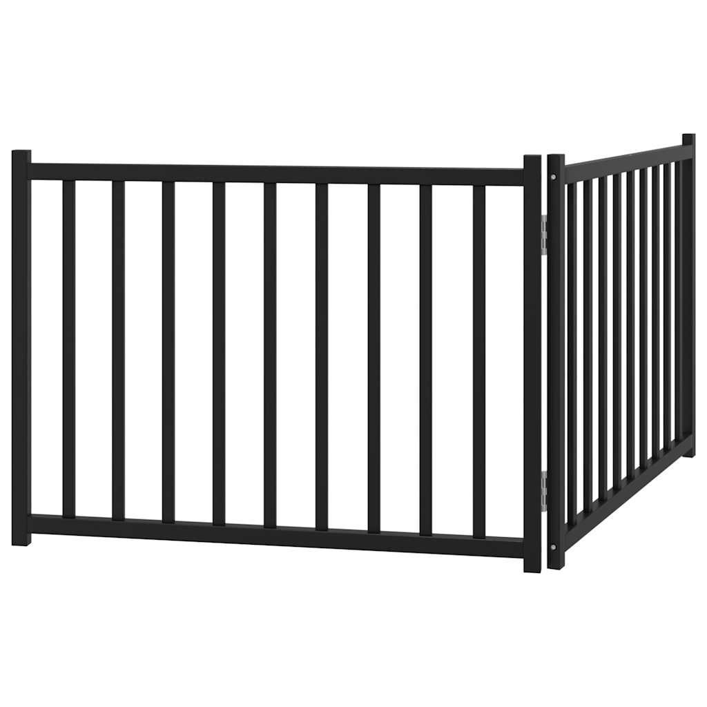 3-tlg. Hundetor Faltbar 150 cm Massivholz Tanne