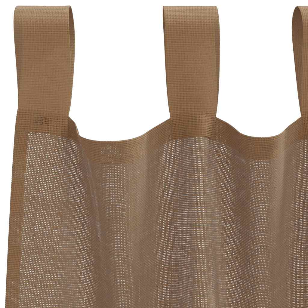 Voile Vorhänge mit Ösen 2 Stk. Apfelgrün 140x140 cm