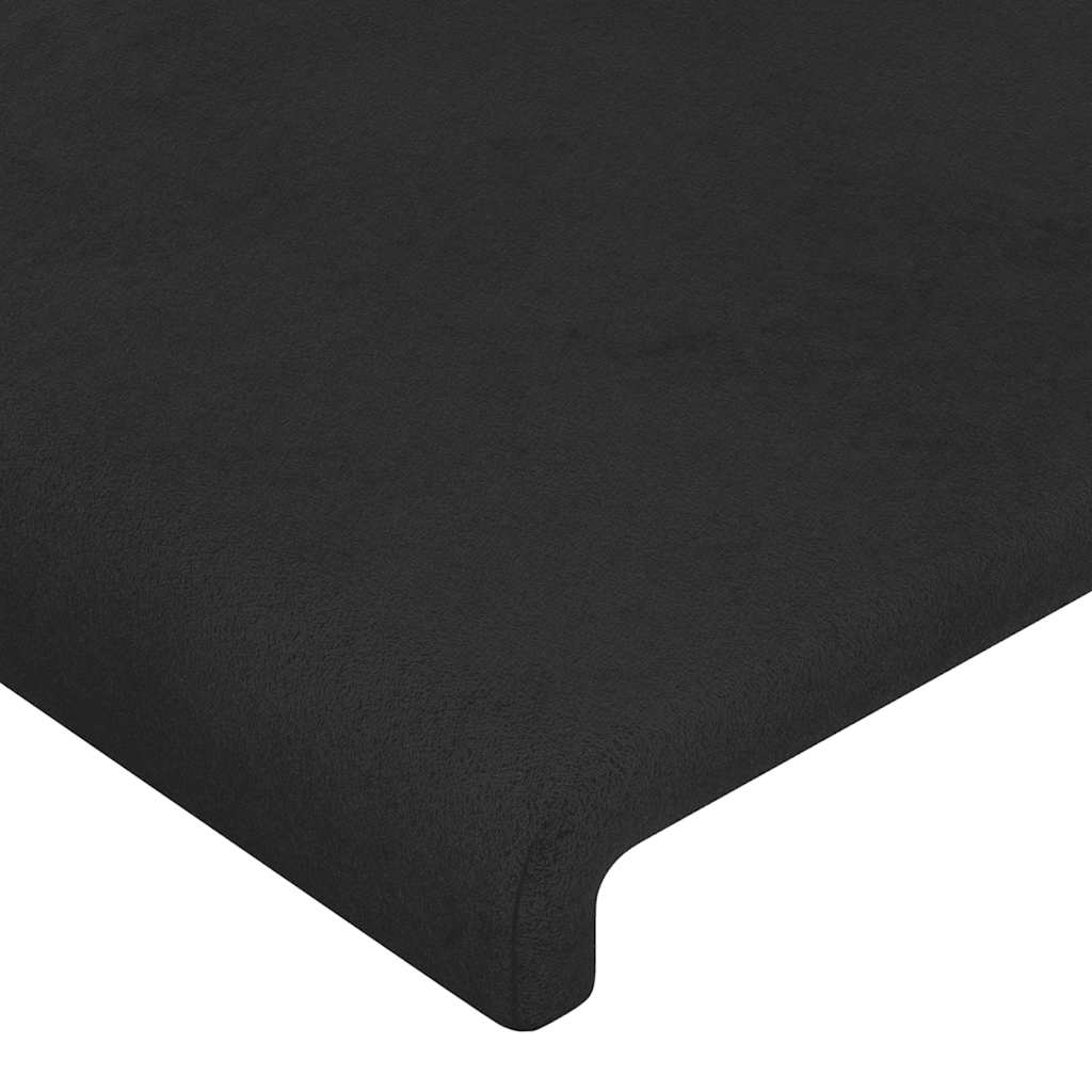 Kopfteil Hellgrau 80x5x118/128 cm Samt