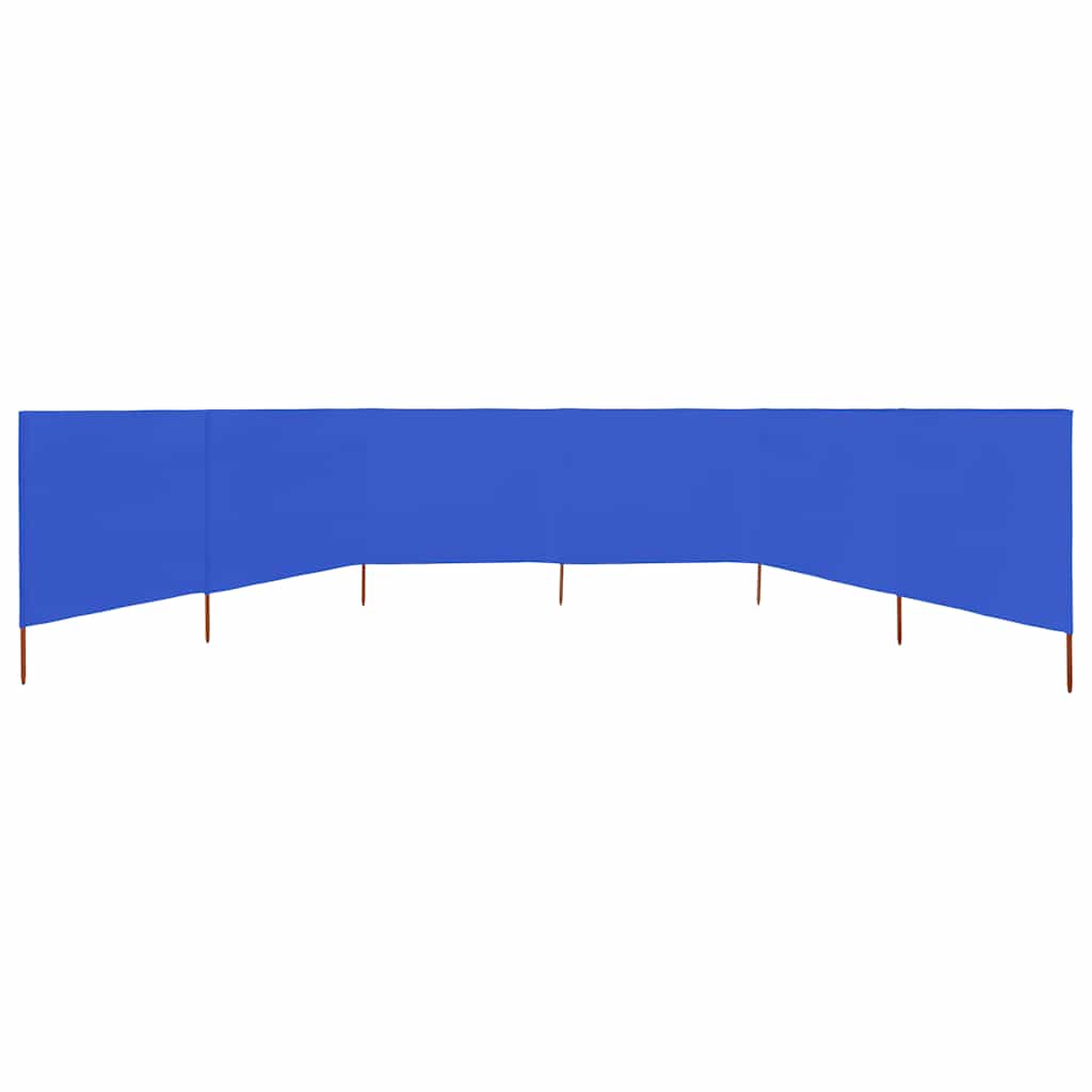 3-teiliges Windschutzgewebe 400 x 120 cm Weiß