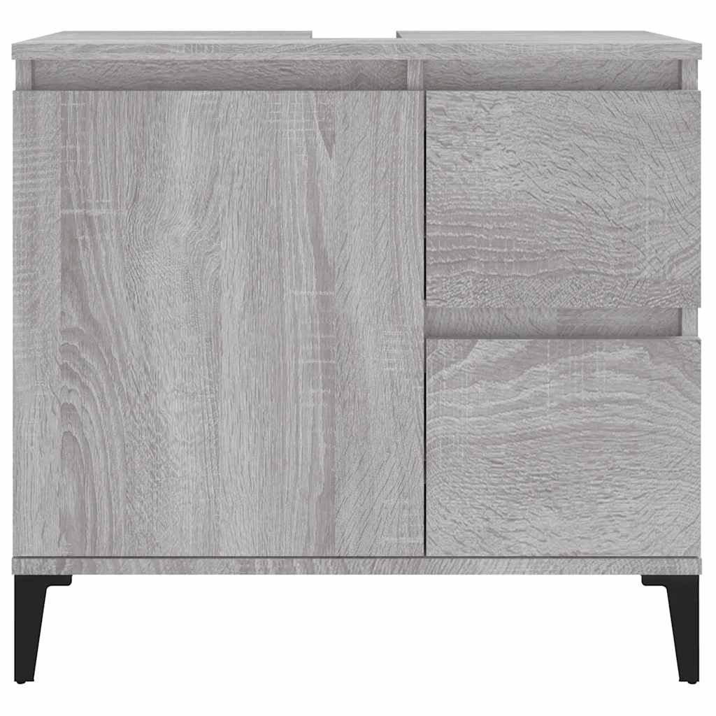 Badschrank Weiß 65x33x60 cm Holzwerkstoff
