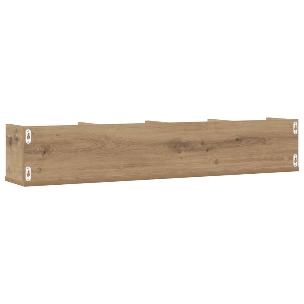 CD-Wandregal Weiß 100x18x18 cm Holzwerkstoff