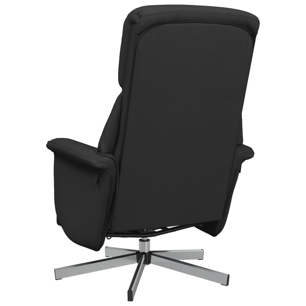 Massagesessel mit Fußteil Braun Stoff