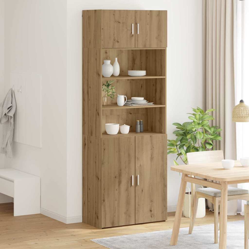 Aufbewahrungsschrank Altholz 80 x 42,5 x 225 cm Holzwerkstoff