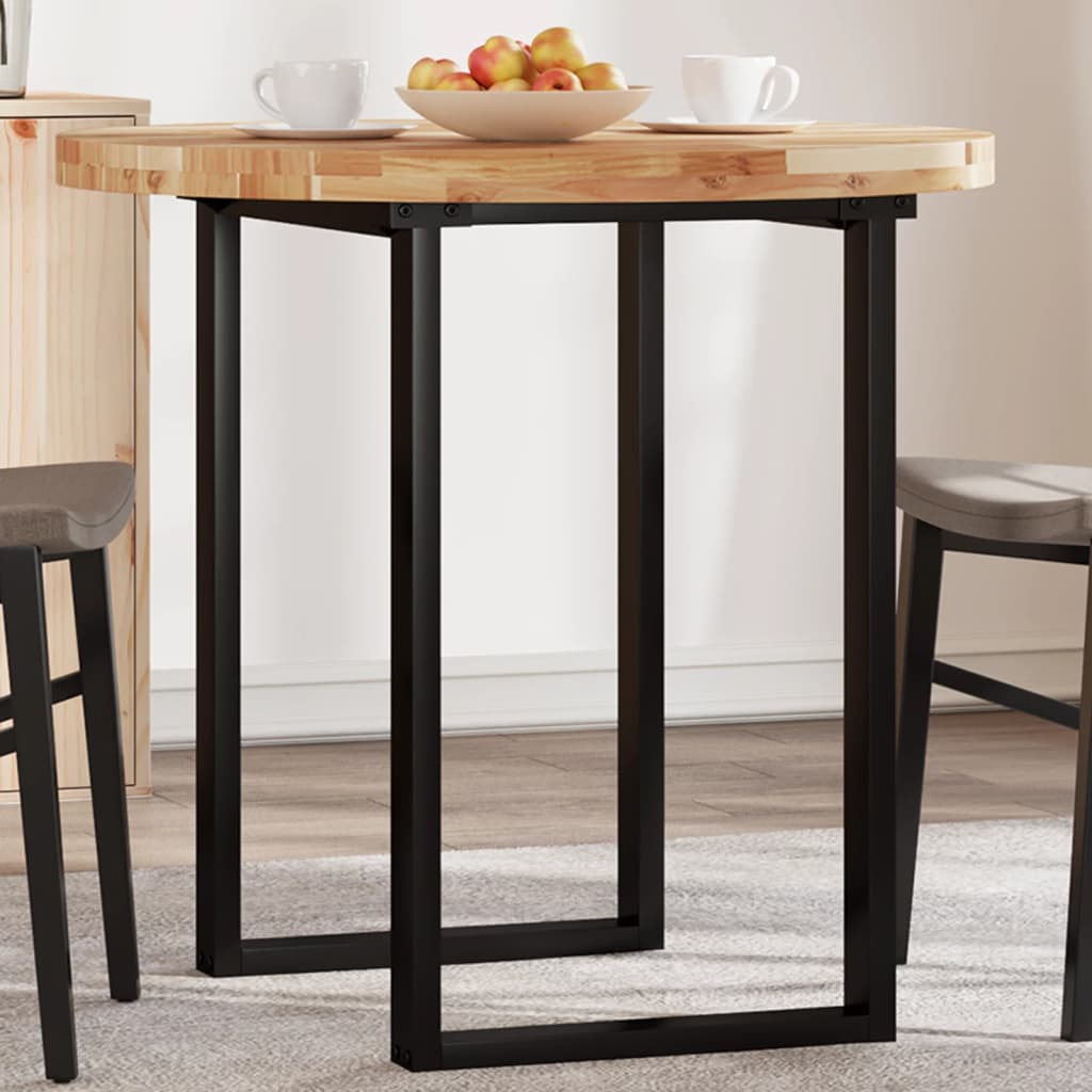 Tischplatte Rund Ø40x2 cm Massivholz Akazie