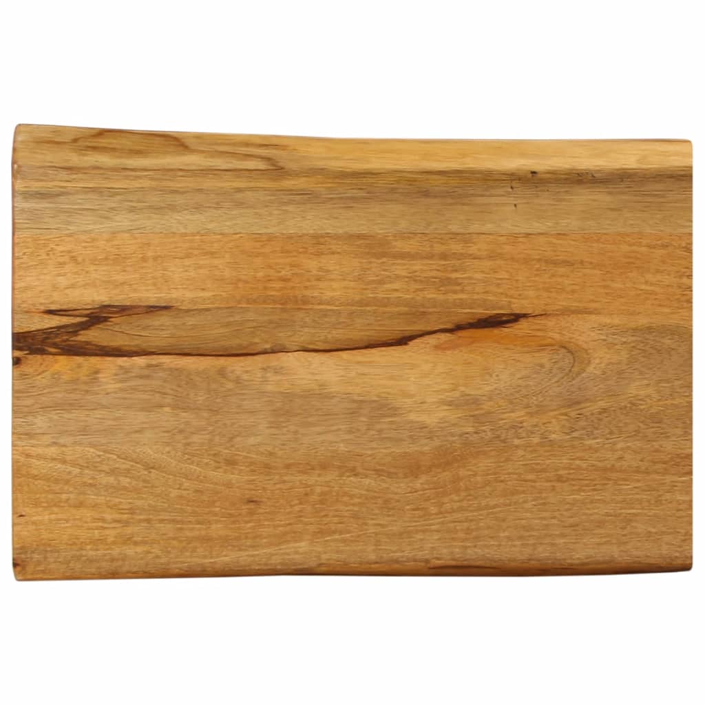 Tischplatte 40x40x2,5 cm Rechteckig Massivholz Akazie Baumkante