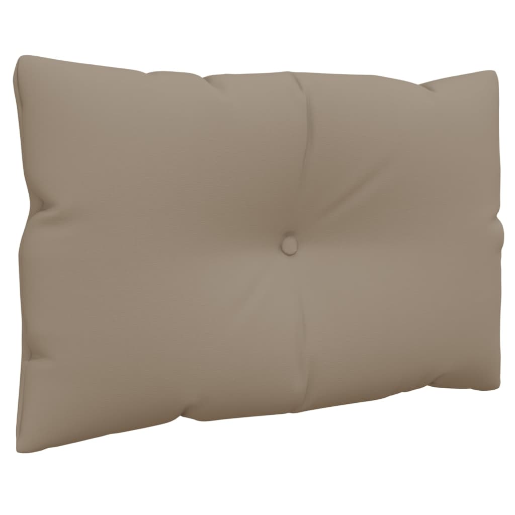 Palettenkissen Taupe 60x61,5x10 cm Stoff