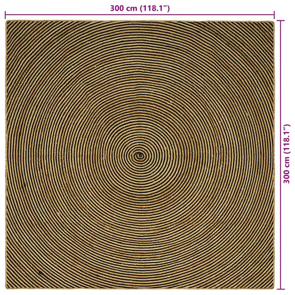 Bereichsteppiche Weiß 60 x 110 cm Jute