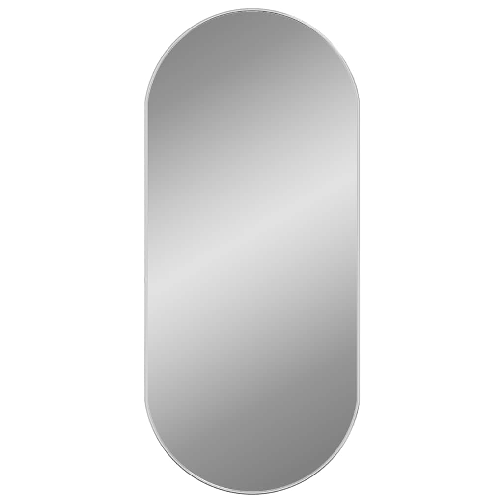Wandspiegel Silbern 50x20 cm Oval