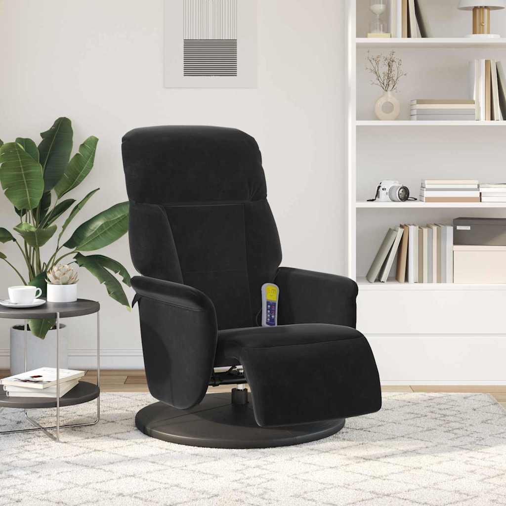 Massage Relaxsessel Dunkelgrau 91 x 71 x 105 cm Samt