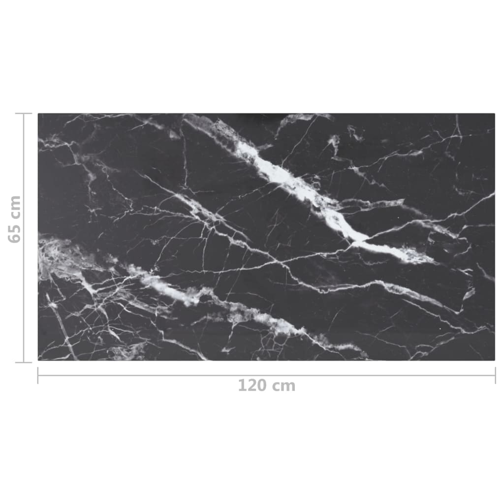 Tischplatte aus gehärtetem Glas quadratisch 700x700 mm